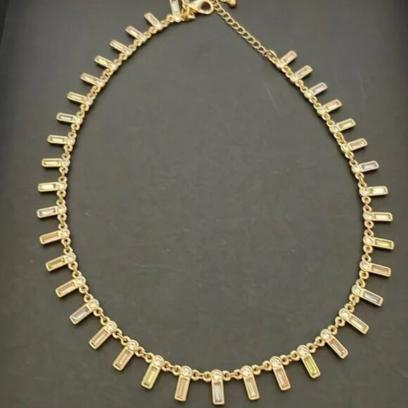 Gold plated multi color necklace - Picture 4 of 4
